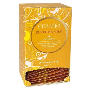 Thé en sachets - tisane bio - chai curcuma 4