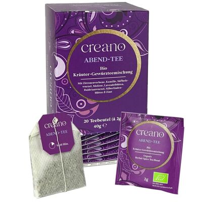 Tea bags - organic herbal tea - evening tea