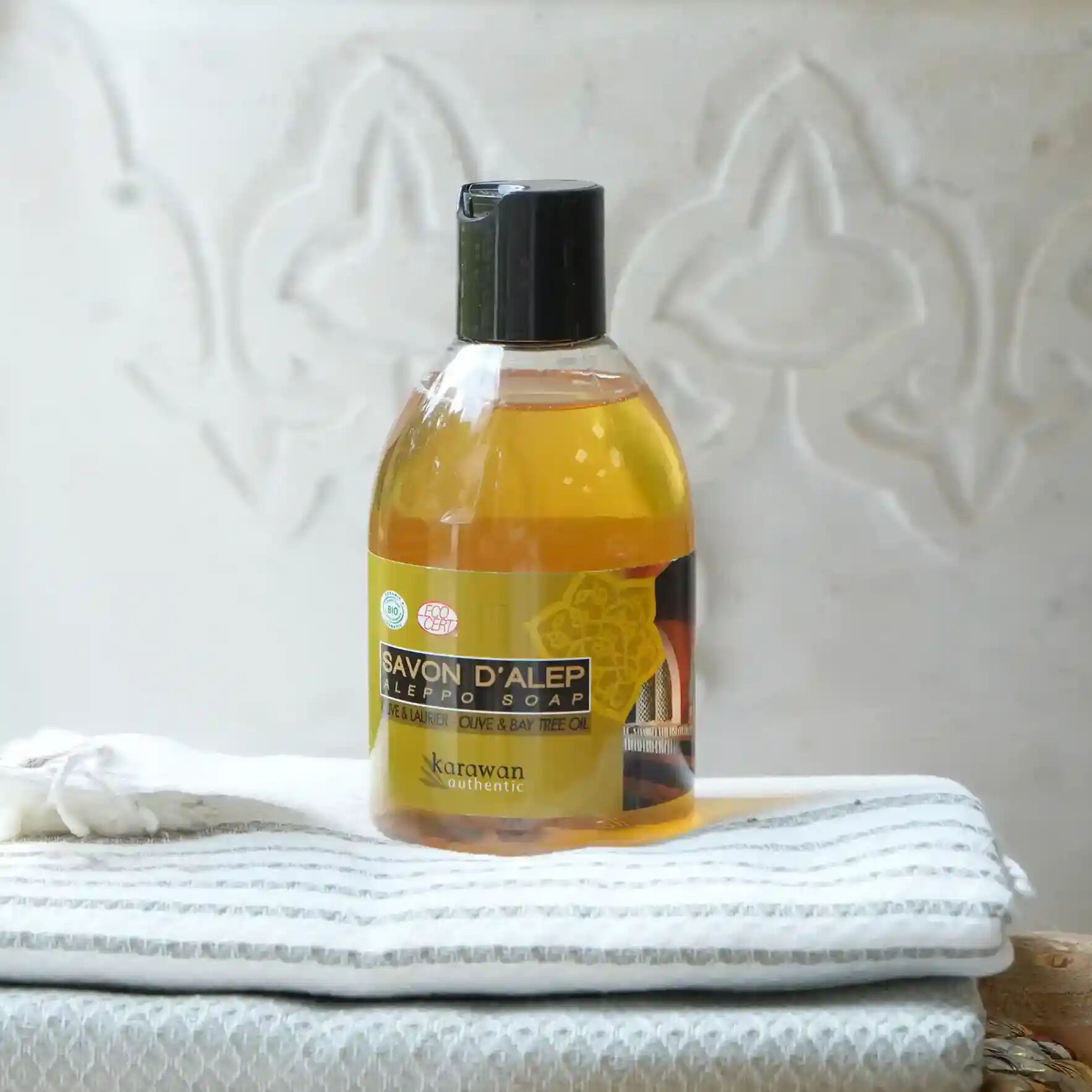 ORGANIC LIQUID ALEPPO SOAP - OLIVE AND BAY - BODY, FACE AND HANDS - 300ML
