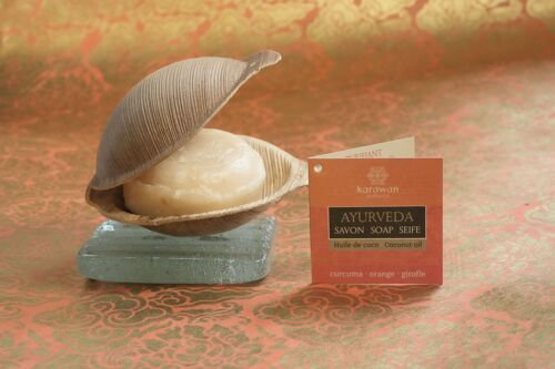 SAVON SOLIDE AYURVEDIQUE - CURCUMA - GRAND FORMAT - 100G