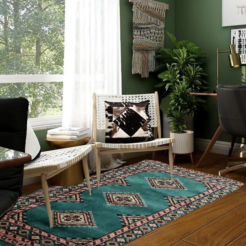 Tappeto di lana fatto a mano Bokhara con tocco di seta