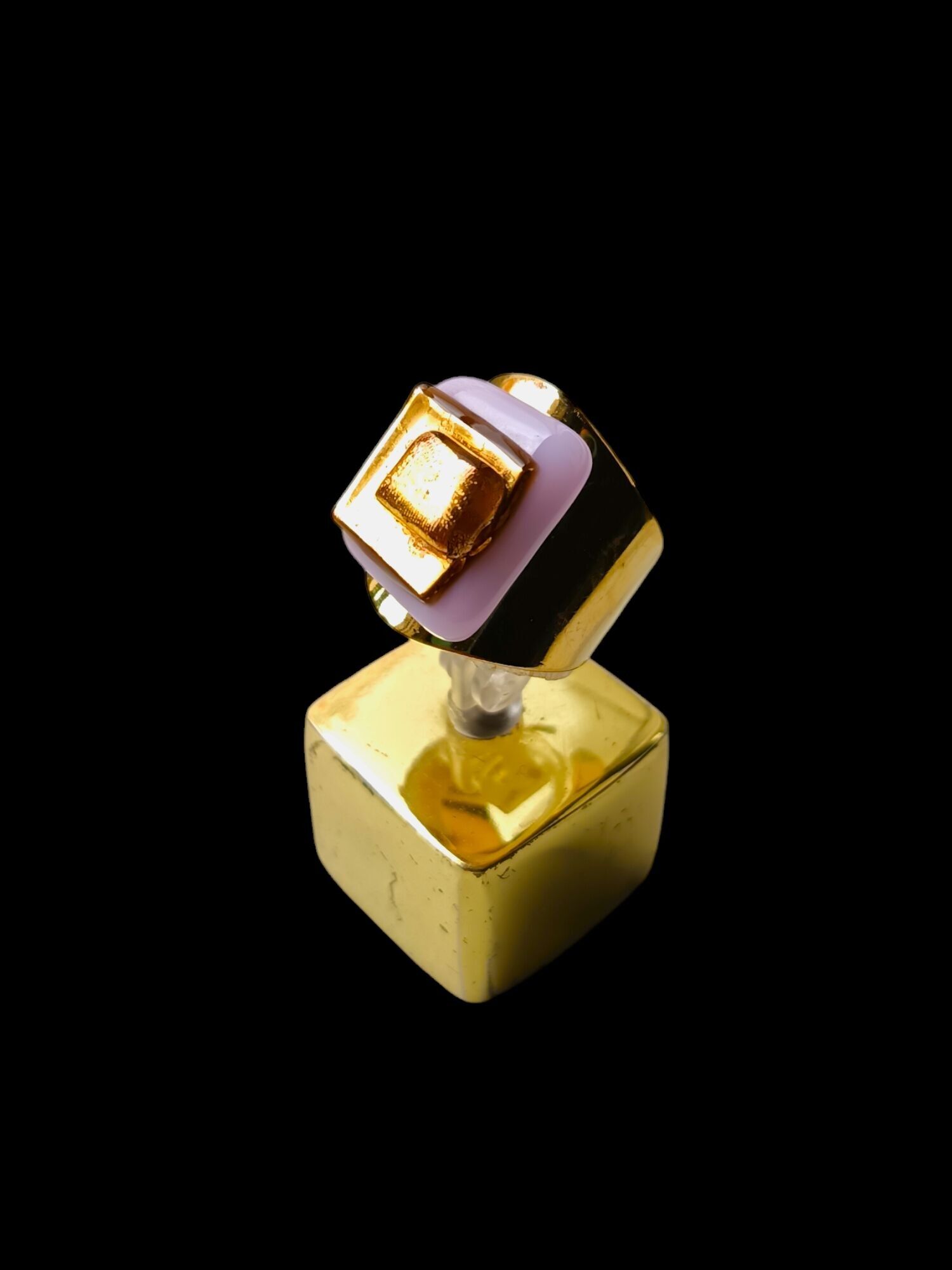 Anello Perla - Rosa zucchero filato e oro BPL AMD 1
