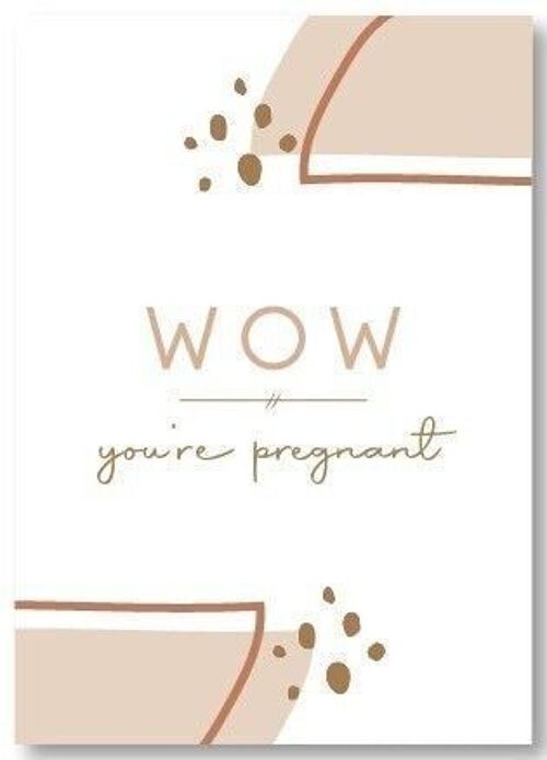 Wenskaart |  Wow! You're pregnant