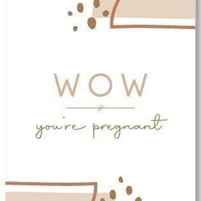 Carte de vœux | Wow! Tu es enceinte