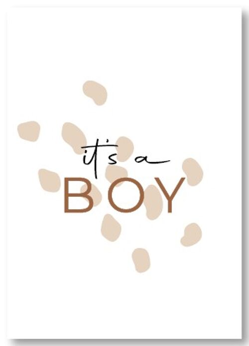 Wenskaart | It's a boy