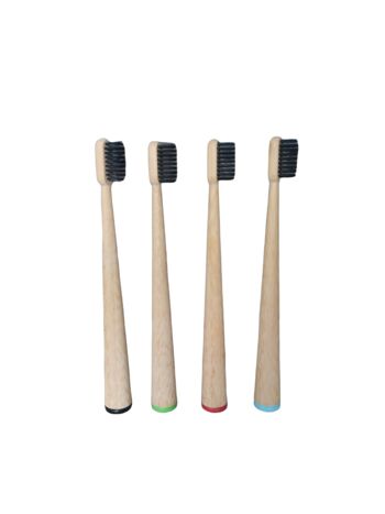 Brosse à dents colorée et pied intégré l Bambou 1