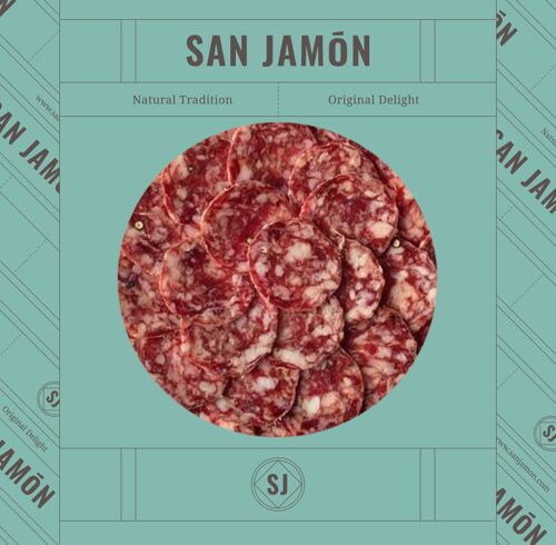 Salchichón ibérico loncheado san jamón