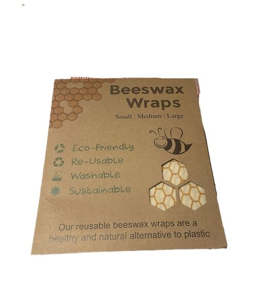 Beeswax Food Wrap Set Of 3 Beeswax Food Wrap