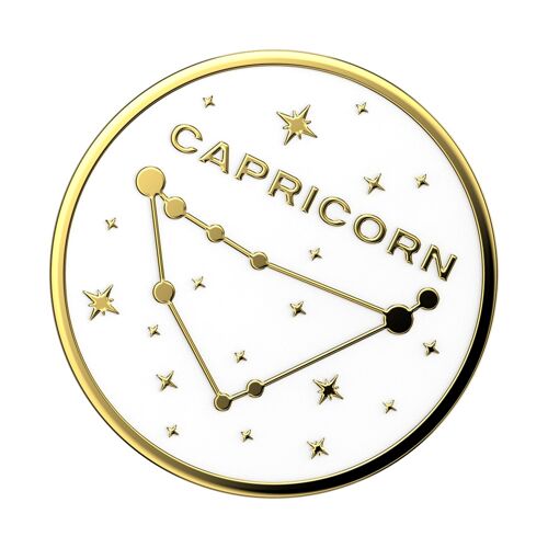 ♑ PopGrip Émail Zodiaque Capricorne ♑