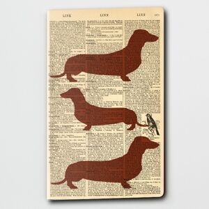 Dictionary Art Teckel Sausage Dog Carnet WAN22403