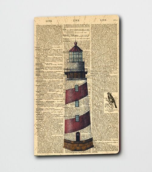 Dictionary Art Lighthouse Notebook - WAN22401