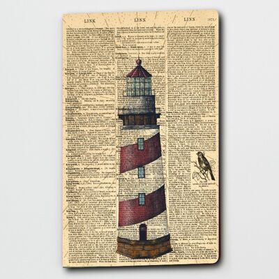 Dictionary Art Lighthouse Notebook - WAN22401