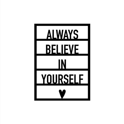 Card.18 Always believe in yourself