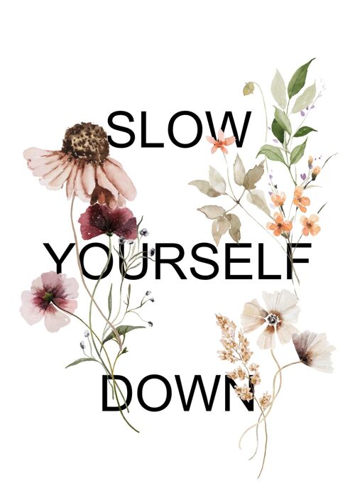 Duurzame kaart - slow yourself down