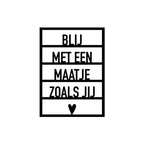 Card. 25 Blij met een maatje zoals jij