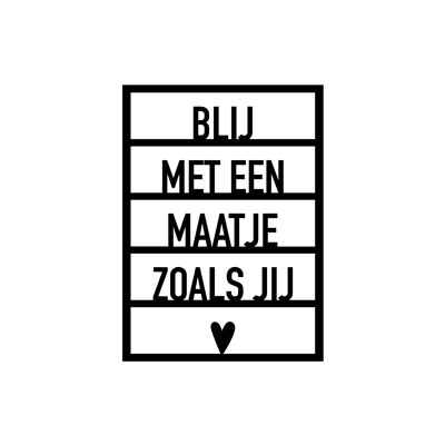 Card. 25 Blij met een maatje zoals jij