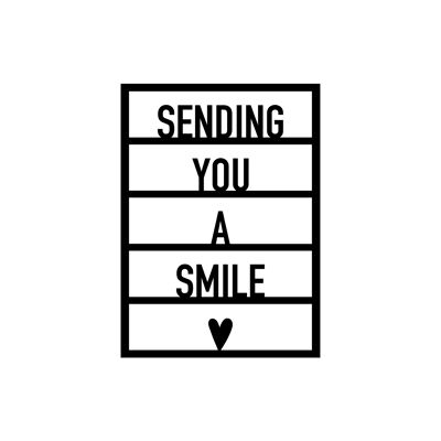 card. 27 Sending you a smile