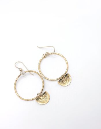 Boucles d'Oreilles Bague Rayon de Lune 1