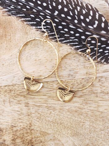 Boucles d'Oreilles Bague Rayon de Lune 5