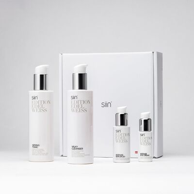 BOX INTENSE ALLINE 25+. Radiant skin and a fresh moment.