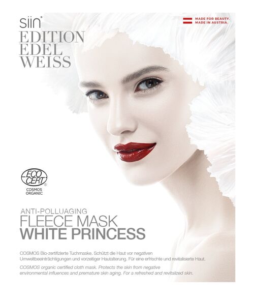 Box-Anti-Pollution Vlies Gesichtsmasken "White Princess", 6 Stk.