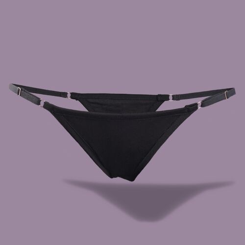 Bio Merino Tanga Venus schwarz