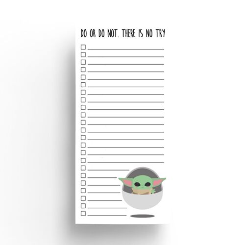 Baby yoda To do list Notepad  Star Wars The Mandalorian