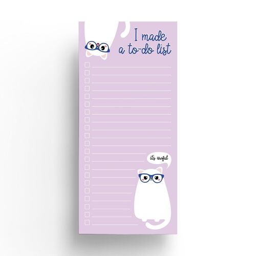 Grumpy Cat to do list notepad for catlovers