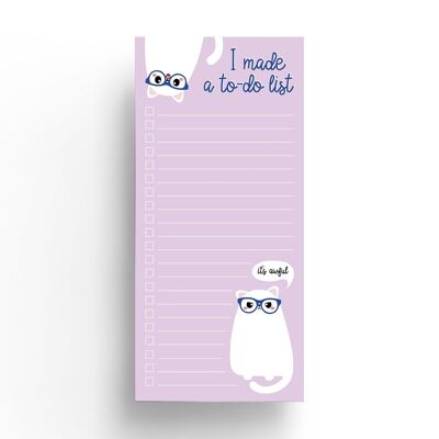 Grumpy Cat to do list notepad for catlovers