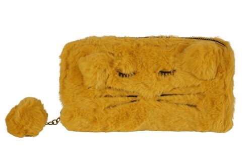 [ 5rf83 ] furry lady wallet - kitty