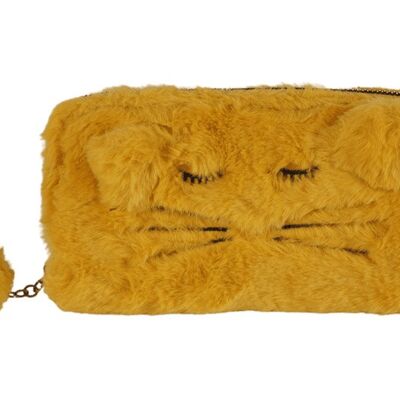 [ 5rf83 ] furry lady wallet - kitty