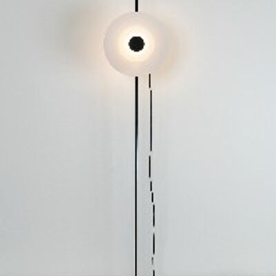 mlnTWAI-WIRE-HALOS - FLOOR LAMP BLACK LACQUER 1700 MM HEIGHT