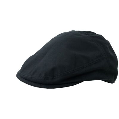 Casquette Plate Homme Wax Cotton Hunting Noir Casual Hat Peaky Newsboy Caps