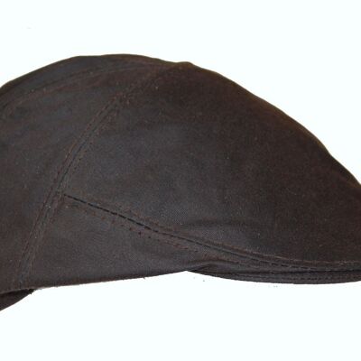 Gorra plana de algodón encerado para hombre Hunting Green Brown Casual Hat Shooting - S - Marrón