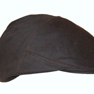 Gorra plana de algodón encerado para hombre Hunting Green Brown Casual Hat Shooting - XL - Brown