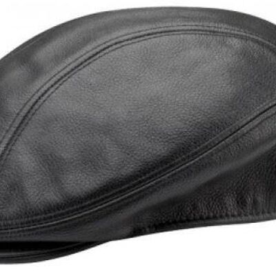 New Real Cow Leather Ivy Flat Newsboy cap Gatsby Golf Hat Driver Cabbie