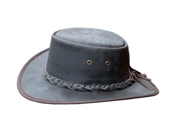 Chapeaux de cow-boy en cuir de style occidental australien pour homme - M 2