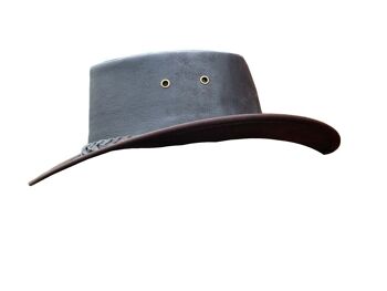 Chapeaux de cow-boy en cuir de style occidental australien pour homme - M 4