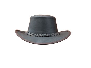 Chapeaux de cow-boy en cuir de style occidental australien pour homme - XL 3