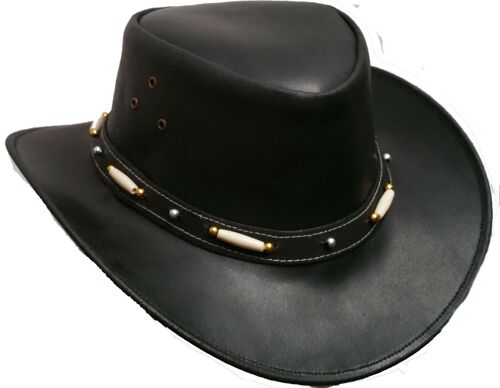 Kids Australian Style Leather Western Hat Cowboy boy/girl Bush Hat XS