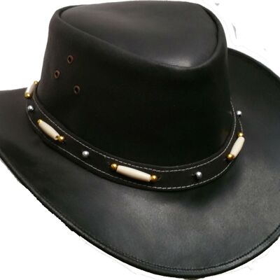 Kids Australian Style Leather Western Hat Cowboy boy/girl Bush Hat XS