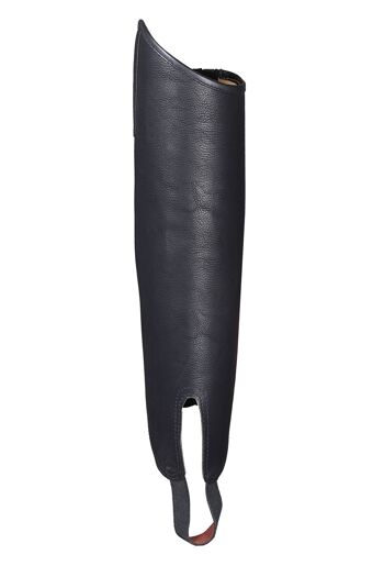 Chaps Cavalier Cuir Synthétique Noir Confort Durable Léger - Medium - Veau rayé noir 3