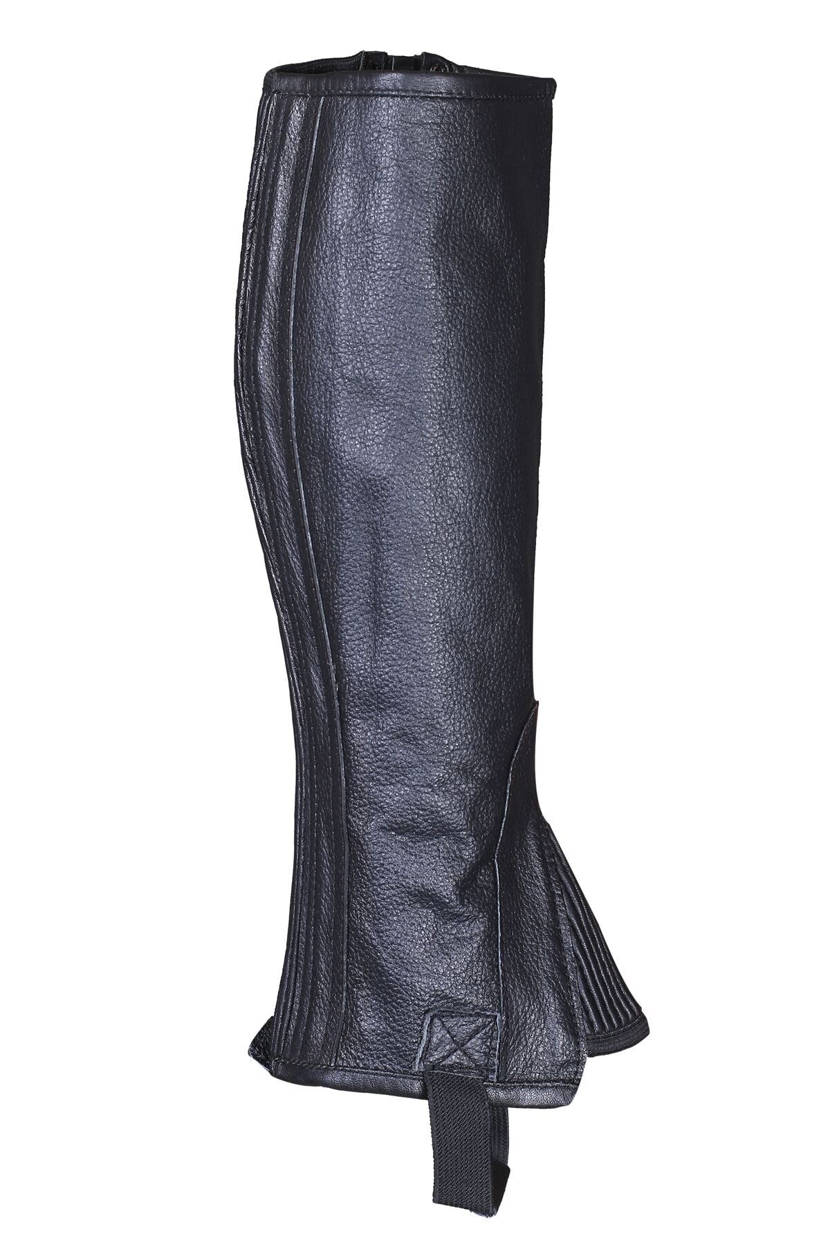 Ghette nere in vera pelle con fibbia - Piccole