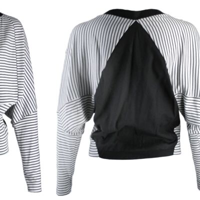 CIRC sweater - striped, black