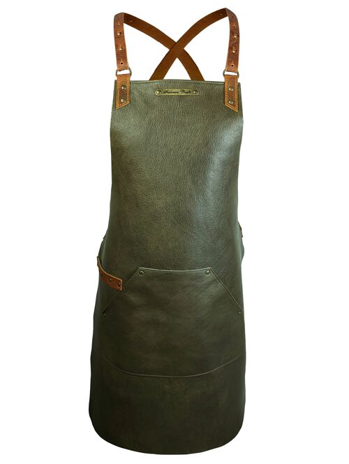 Cross Strap Deluxe Leather Apron