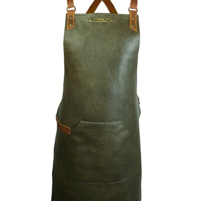 Cross Strap Deluxe Leather Apron