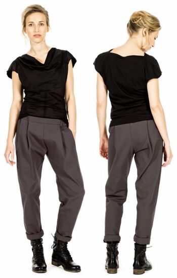 Pantalon COSY II, panama - gris 2