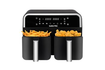 AIRFRYER DOUBLE DIGITAL ARGENT 8L 1