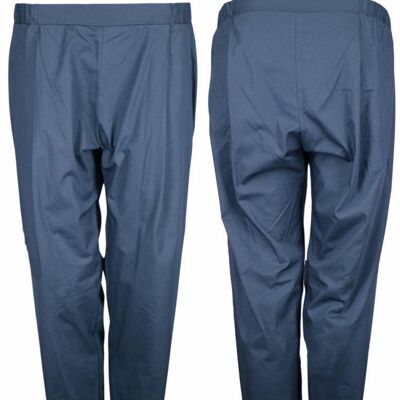 Pantalón COSY II, liso - azul oscuro