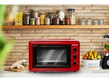 FOUR ELECTRIQUE ROUGE 1500W 36L 6